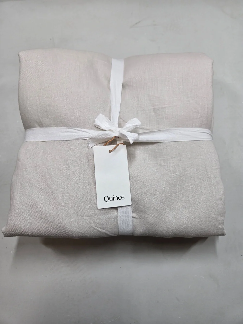 NWT QUINCE Set Of 2 48x96 European Linen True Blackout Curtains Cloud 9197